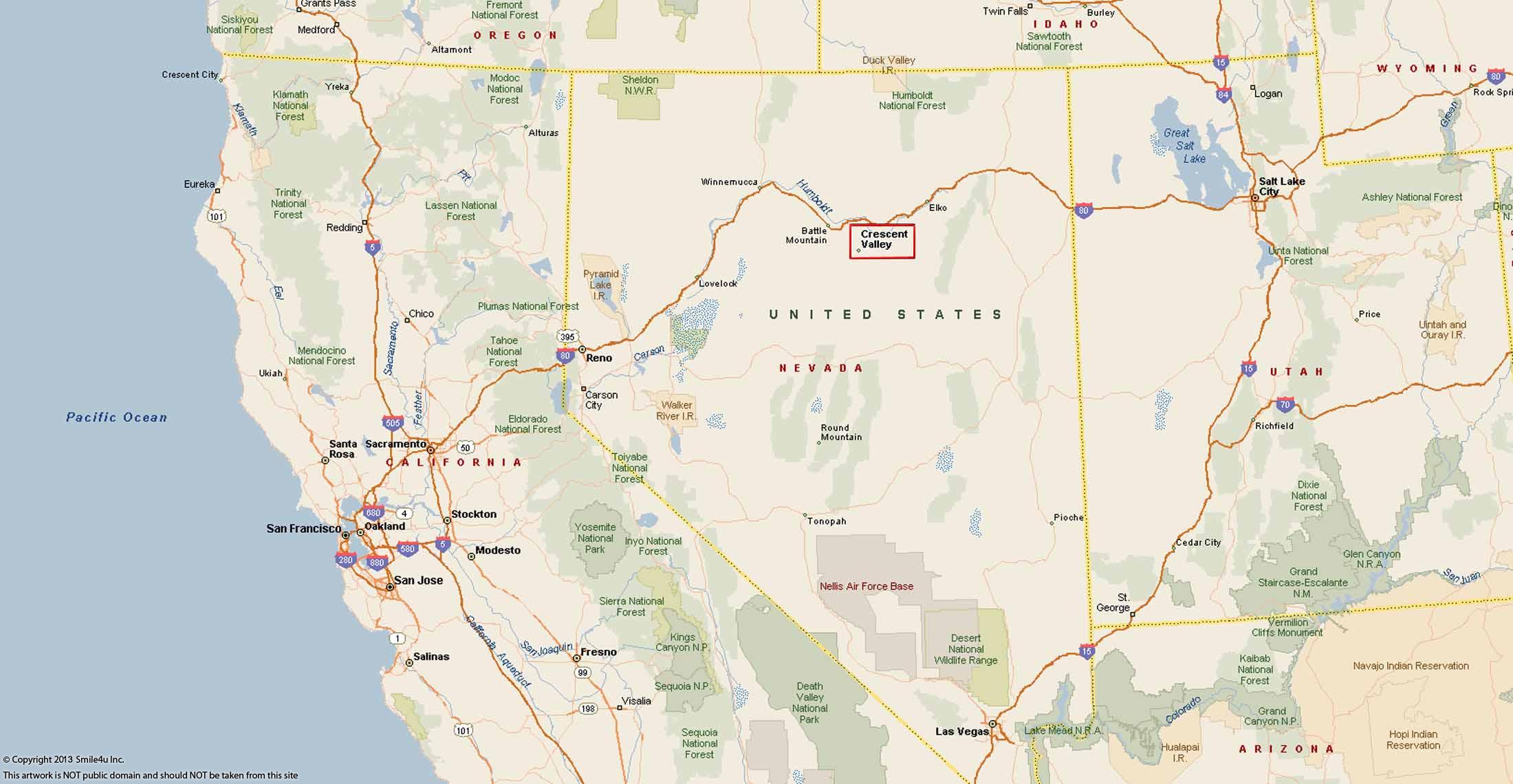 20 Acres Crescent Valley NV Land